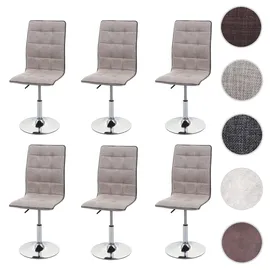 MCW Esszimmerstuhl MCW-C41 Stoff creme-grau 6er Set