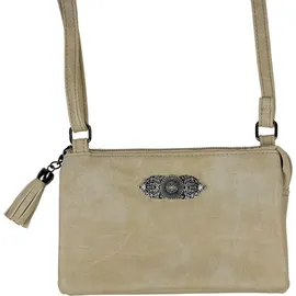 Trachtenland Sofia Umhängetasche Kunstleder Beige