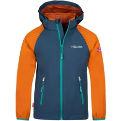 Kinder Softshelljacke Rondane Zimt/Nachtblau/Dunkelblau One Size