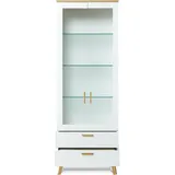 Konsimo, Vitrine + Buffetschrank, FRISK (65 x 182 x 44.5 cm)