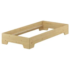 Erst-Holz Funktionsbett Bettrahmen 100x190 Pensionsbett, Gästebett mit wählbarem Zubehör V-60.56-10-190ohne Zubehör