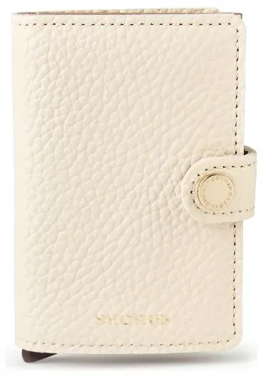 Secrid Miniwallet Kreditkartenetui RFID Schutz Leder 6.5 cm  beige
