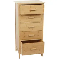 Mendler Bambus HWC-M24 Beistellschrank 100 x 50 x 40 cm Braun Bambus