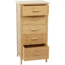 Mendler Bambus HWC-M24 Beistellschrank 100 x 50 x 40 cm Braun Bambus