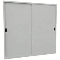Pavoy Schiebetürenschrank verzinkt 1950x2000x400 mm lichtgrau 8 Böden