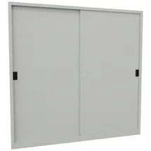 Pavoy Schiebetürenschrank verzinkt 1950x2000x400 mm lichtgrau 8 Böden