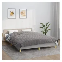 vidaXL Gewichtsdecke Grau 155x220 cm 7 kg Stoff