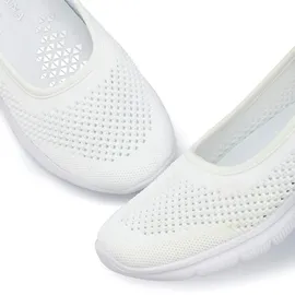 LASCANA Sneaker Ballerinas ultraleichter Slipper Mesh weiß