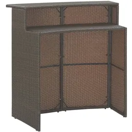 vidaXL Gartenbar-Set 3-tlg. Braun