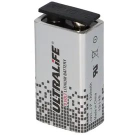 Ultralife 10x Ultralife U9VL-J-P - 9V Block Power Cell Lithium Batterie 9V 1200mAh