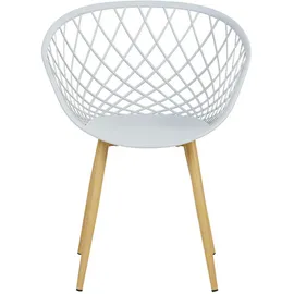 Homestyle4u Gartenstuhl, 4er Set in Grau 2819,