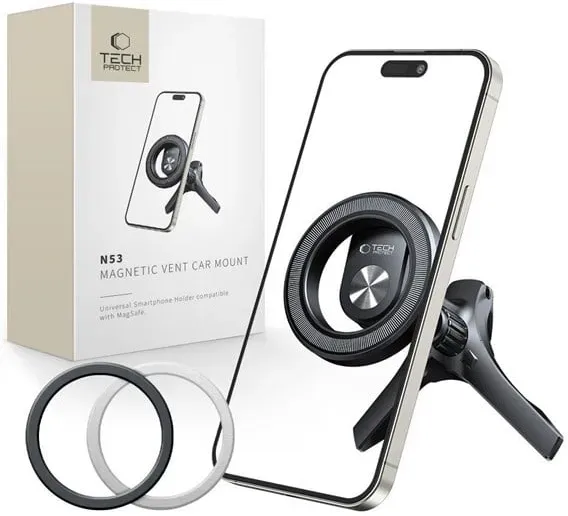 N53 Car Mount with MagSafe Rings for Air Vent - Black