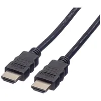 Roline HDMI High Speed Kabel mit Ethernet, schwarz, 1,5