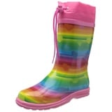 Beck Mädchen Regenbogen Gummistiefel, Mehrfarbig, 35 EU - 35 EU