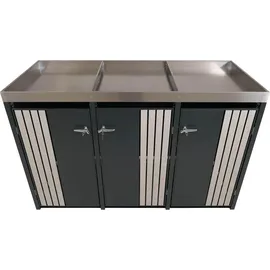 MCW Mülltonnenverkleidung O67 125 x 84 cm anthrazit