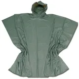 Behr Regenponcho Regenschutz Regenponcho Regenjacke Angeln, Wandern, Outdoor mit Kapuze grün