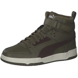 Puma Rbd Game WTR Jr Sneaker, Deep Olive Dark Chocolate Puma Team Gold, 35.5