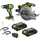 Greenworks Akku-Bohrschrauber und Akku-Kreissäge-Set CK322A1 Schwarz-Grün 24 V