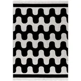 mazovia Teppich, Schwarz, Creme, Textil, Abstrakt, Rechteckig, 200x300 cm, Oeko-Tex® Standard 100, für Fußbodenheizung geeignet, Hausstauballergiker in verschiedenen Größen erhältlich, pflegeleicht, strapazierfähig, Teppiche & Böden, Teppiche, Moderne