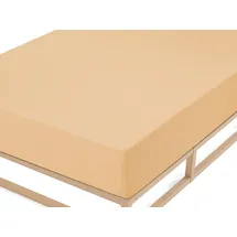 biberna 0012344 Frottee-Stretch 140 x 200 - 160 x 200 cm orange