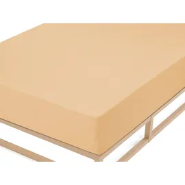 biberna 0012344 Frottee-Stretch 140 x 200 - 160 x 200 cm orange