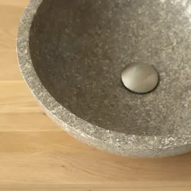 Tikamoon Waschbecken Aufsatzwaschbecken 40 x 15 cm