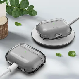 TECH-PROTECT Bounce Schutzhülle für AirPods Pro 3 mit Schlüsselanhänger Transparent Schwarz