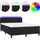 vidaXL Boxspringbett mit Matratze & LED Schwarz 140x200 cm Samt
