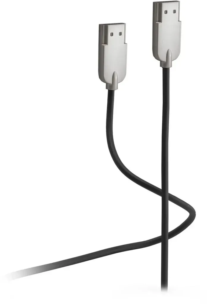 Flexline FL31-16015 HDMI-Kabel 0,5 m HDMI Typ A (Standard) Schwarz, Grau