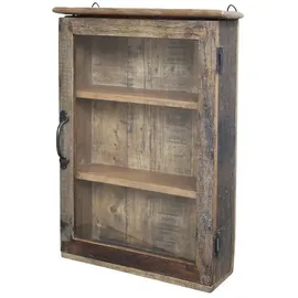 Chic Antique Wandregal 60 x 40 x 13 cm Braun
