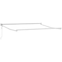 VidaXL Markise Weiß 3,5 x 2,5 m Metall