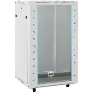 vidaXL 18U Netzwerkschrank 19" IP20 Grau 60x60x100 cm