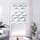 K-HOME Doppelrollo Madrid 95 x 150 cm Wellen grau/weiß