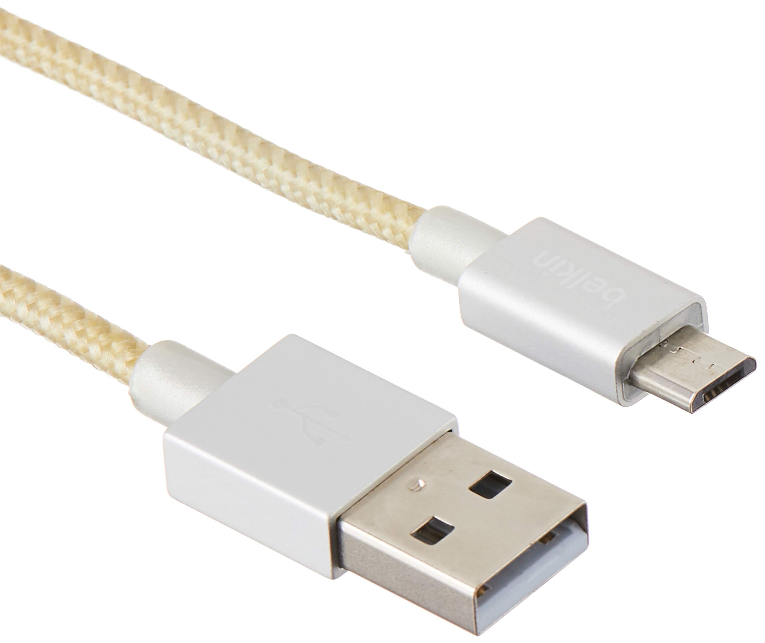 Belkin Premium MIXIT Metallic Micro-USB auf USB-A Lade-/Sync Kabel (1,2m) silber
