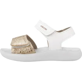GEOX B Lightfloppy Sandal Weiß Gold 23
