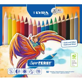 Lyra Pet LYRA Super Ferby Metalletui mit 18 Farbstiften, Sortiert