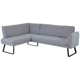 K+W Komfort & Wohnen Eckbank K+W KOMFORT & WOHNEN "Drive", grau (lightgrau 85), H:91cm T:68cm, Sitzbänke, Eckbank, mit Seitenteilverstellung am langem Schenkel zur Sitzplatzerweiterung