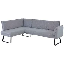 K+W Komfort & Wohnen Eckbank K+W KOMFORT & WOHNEN "Drive", grau (lightgrau 85), H:91cm T:68cm, Sitzbänke, Eckbank, mit Seitenteilverstellung am langem Schenkel zur Sitzplatzerweiterung