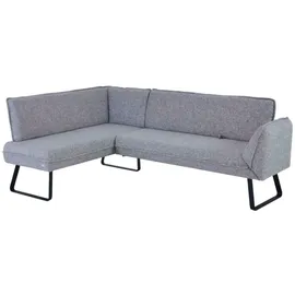 K+W Komfort & Wohnen Eckbank K+W KOMFORT & WOHNEN "Drive", grau (lightgrau 85), H:91cm T:68cm, Sitzbänke, Eckbank, mit Seitenteilverstellung am langem Schenkel zur Sitzplatzerweiterung