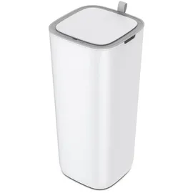 Proregal Moderner Quadratischer Abfalleimer 30 l Weiß