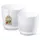 Kadax Blumentopf Set 20 x 18 cm Weiß