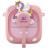 ARNSSIEN AI Kinder Kamera,Kinderkamera Sofortbildkamera,1080p HD, KI-Erkennung, KI-Chat, Bluetooth, 2,4" IPS, WLAN. Tolles Geschenk für Kinder 3–12 Jahr