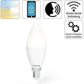Hama WLAN-LED-Lampe, E14, 5,5W ohne Hub