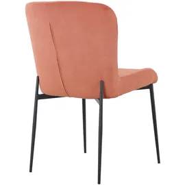 Svita Freddie Esszimmerstuhl 2er Set Cordbezug Metallbeine Rostrot