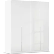 otto home Drehtürenschrank OTTO HOME "Kleiderschrank Schrank Garderobe AGORDO TOPSELLER Schlafzimmer", weiß (alpinweiß, hochglanz weiß), B:181cm H:210cm T:54cm, Holzwerkstoff, Schränke, Drehtürenschrank, durchdachte Innenausstattung, in 7 Breiten und 2 Höhen MADE