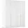 otto home Drehtürenschrank OTTO HOME "Kleiderschrank Schrank Garderobe AGORDO TOPSELLER Schlafzimmer", weiß (alpinweiß, hochglanz weiß), B:181cm H:210cm T:54cm, Holzwerkstoff, Schränke, Drehtürenschrank, durchdachte Innenausstattung, in 7 Breiten und 2 Höhen MADE