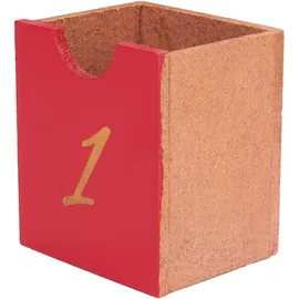 Brubaker Wiederverwendbarer Adventskalender Rotes Weihnachtshaus 21 x 9 x 30 cm