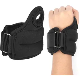 Belle Vous Schwarze Handgelenkgewichte 2er Set - 0,5kg Knöchelgewichte - Handgelenkgewichte für Frauen und Männer - Gewichtsmanschetten Fuß - Gewichte für Beine - Gewicht Armband