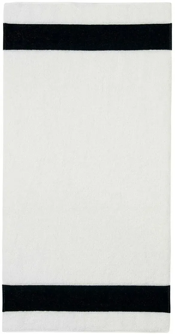 Feiler Handtücher Exclusiv mit Chenillebordüre Handtuch 50x100 cm | schwarz - schwarz