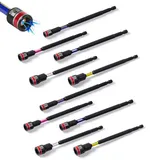 GEINXURN 10tlg Magnet Sechskant Stecknuss, 150mm Lang Metrische Steckschlüsselsatz 6mm, 8mm, 10mm, 11mm, 13mm, 1/4" Sechskantschaft Magnetisches Schlagschrauber Nüsse Adapter für Akkuschrauber